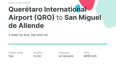 shuttle from queretaro airport to san miguel